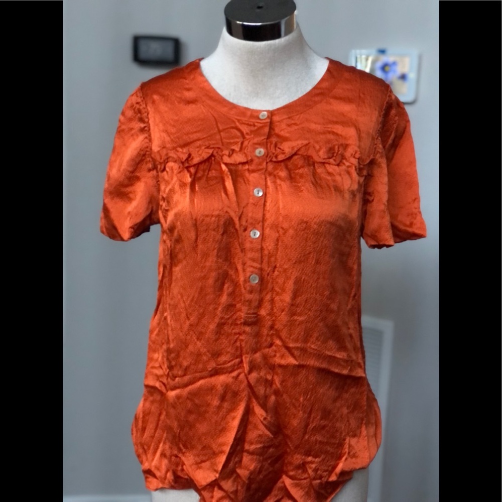 J Crew Ruffle Top - Picture 2 of 4